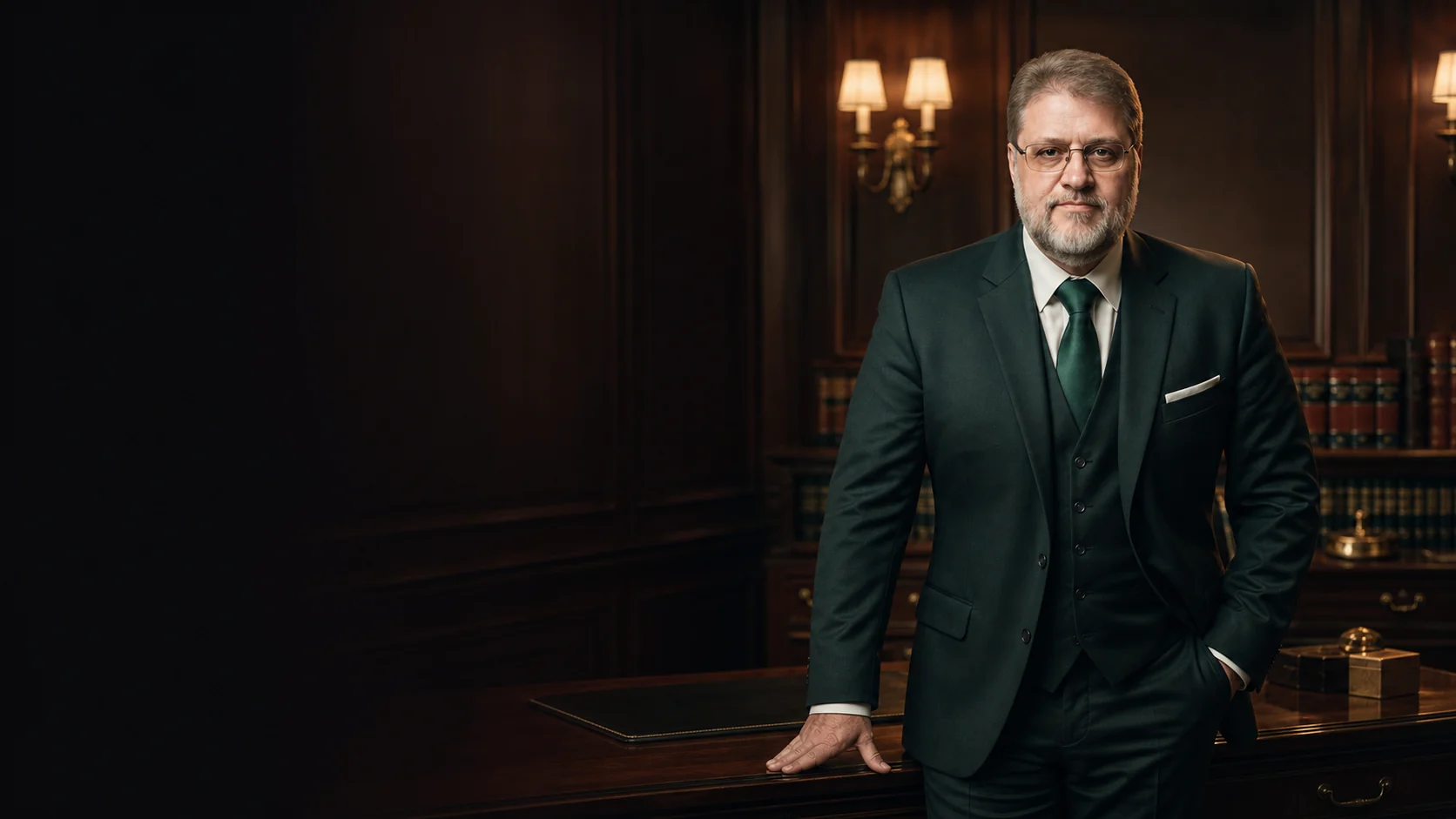 Renato José Ferreira, advogado empresarial, em escritório jurídico